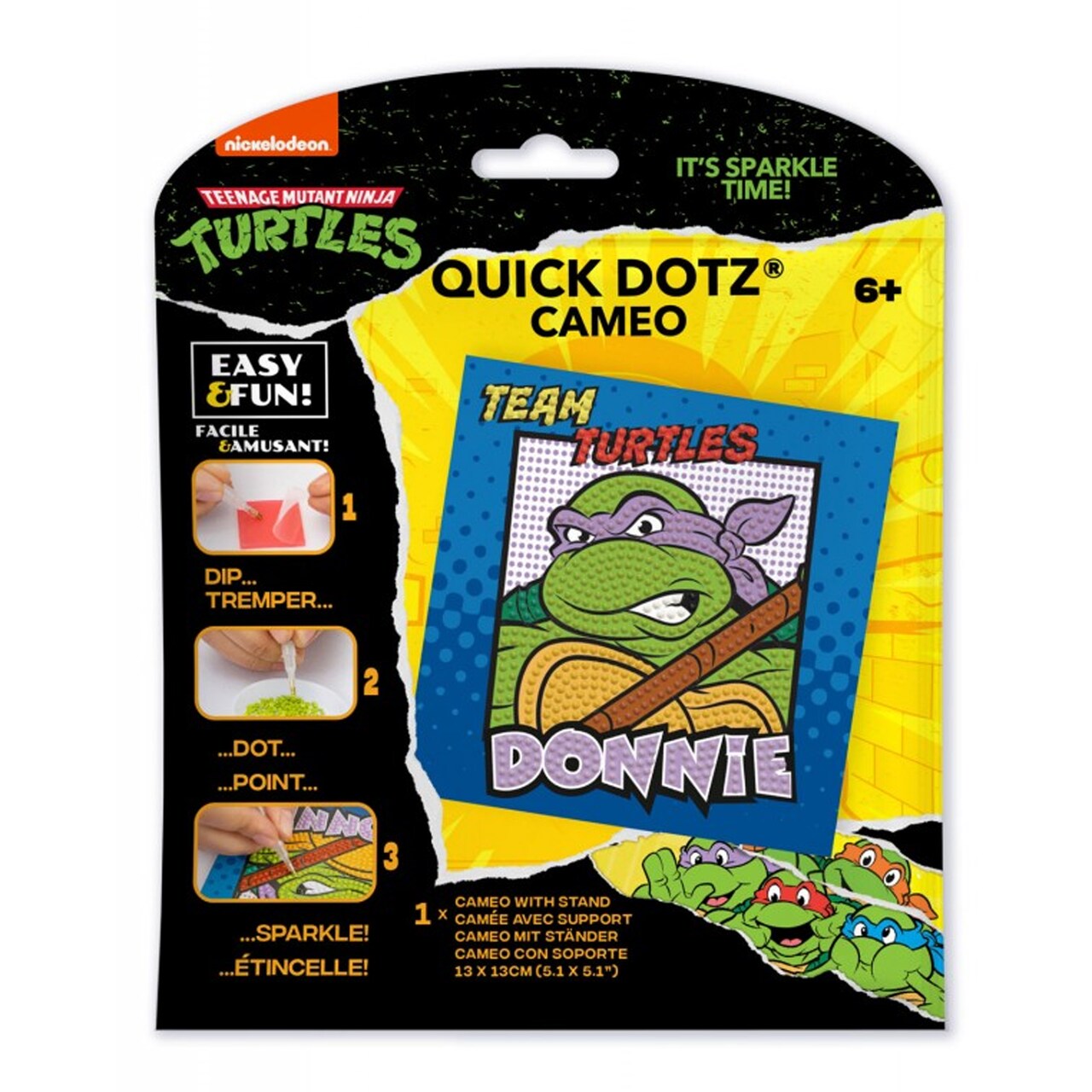 Diamond Dotz Teenage Mutant Ninja Turtles - DONNIE Diamond Painting Kits for Adults - Diamond Art Kits a Relaxing Creative Craft Kit with Dotz Gems 5.1x5.1